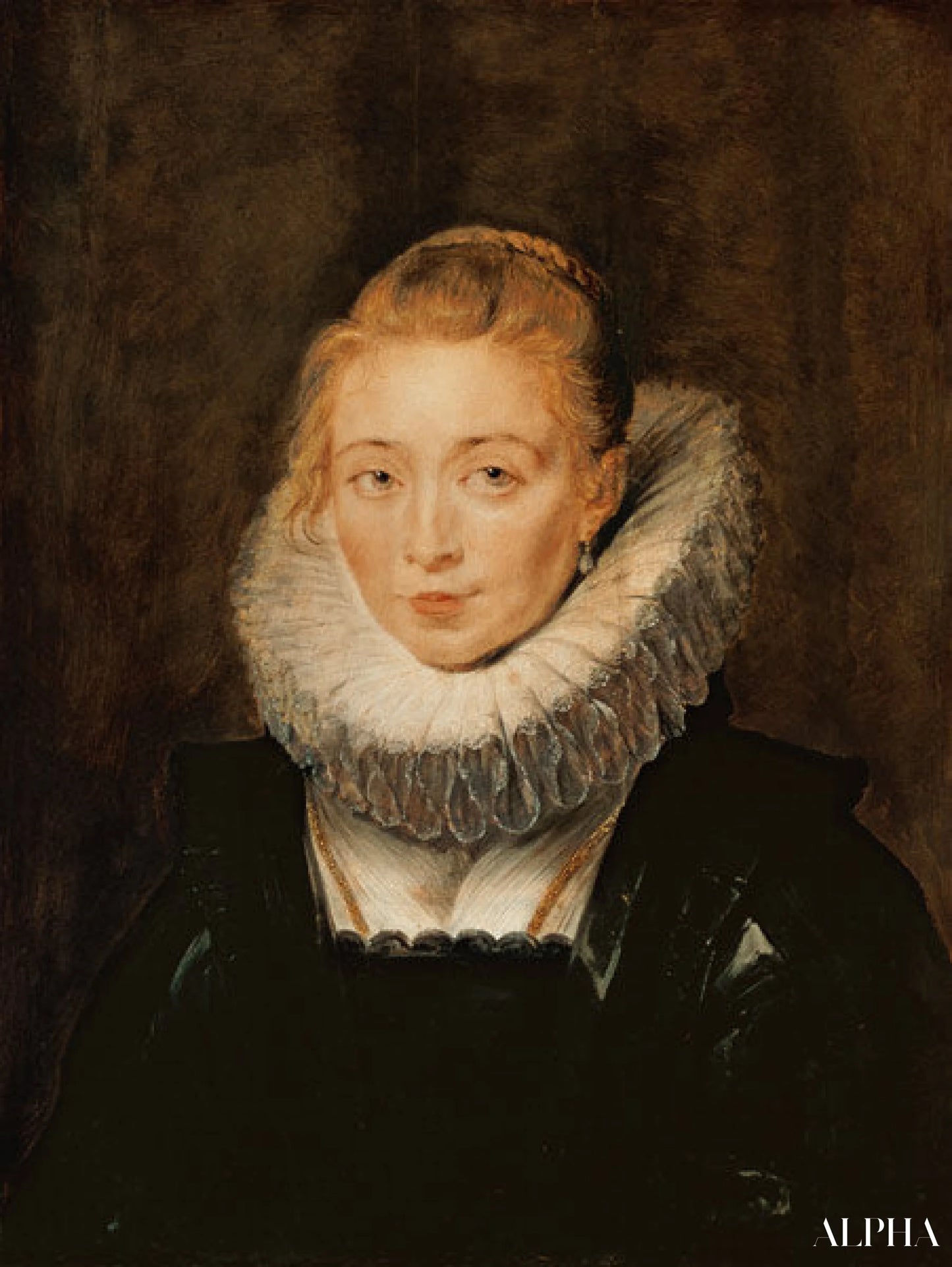Portret van de hofdame van infante Isabella - Peter Paul Rubens - Reproducties van schilderijen en hoogwaardige schilderkunst