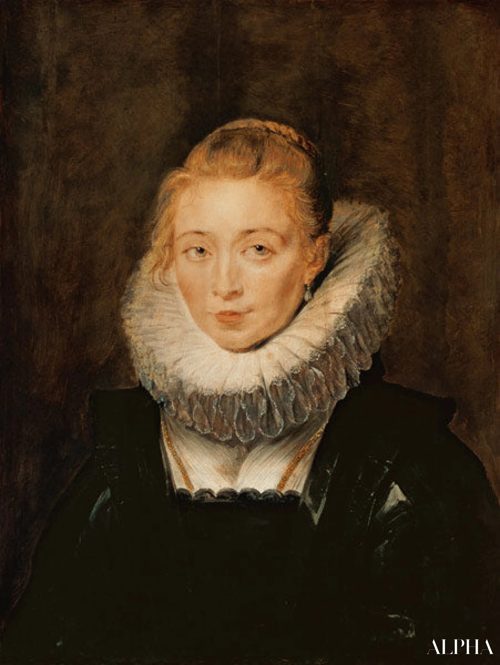 Portret van de hofdame van infante Isabella - Peter Paul Rubens - Reproducties van schilderijen en hoogwaardige schilderkunst
