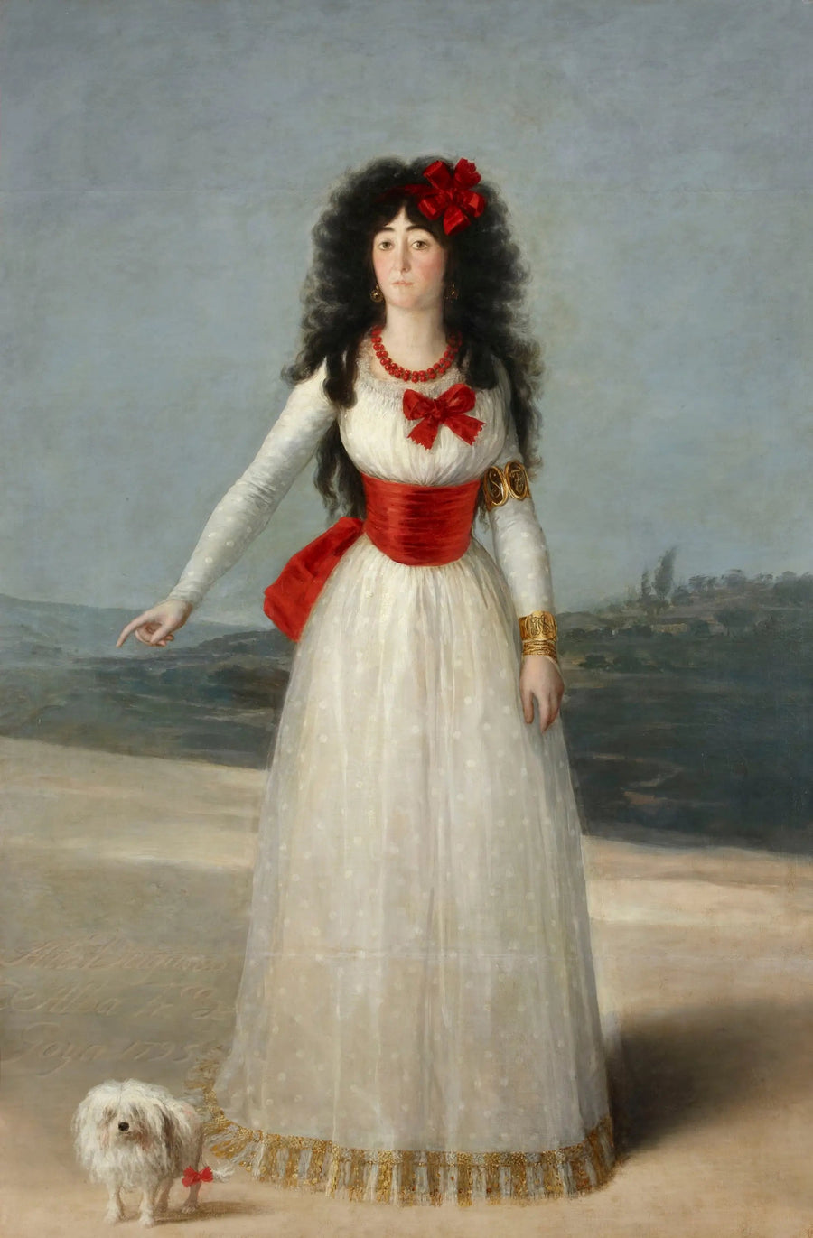 portret van de hertogin van Alba - Francisco de Goya