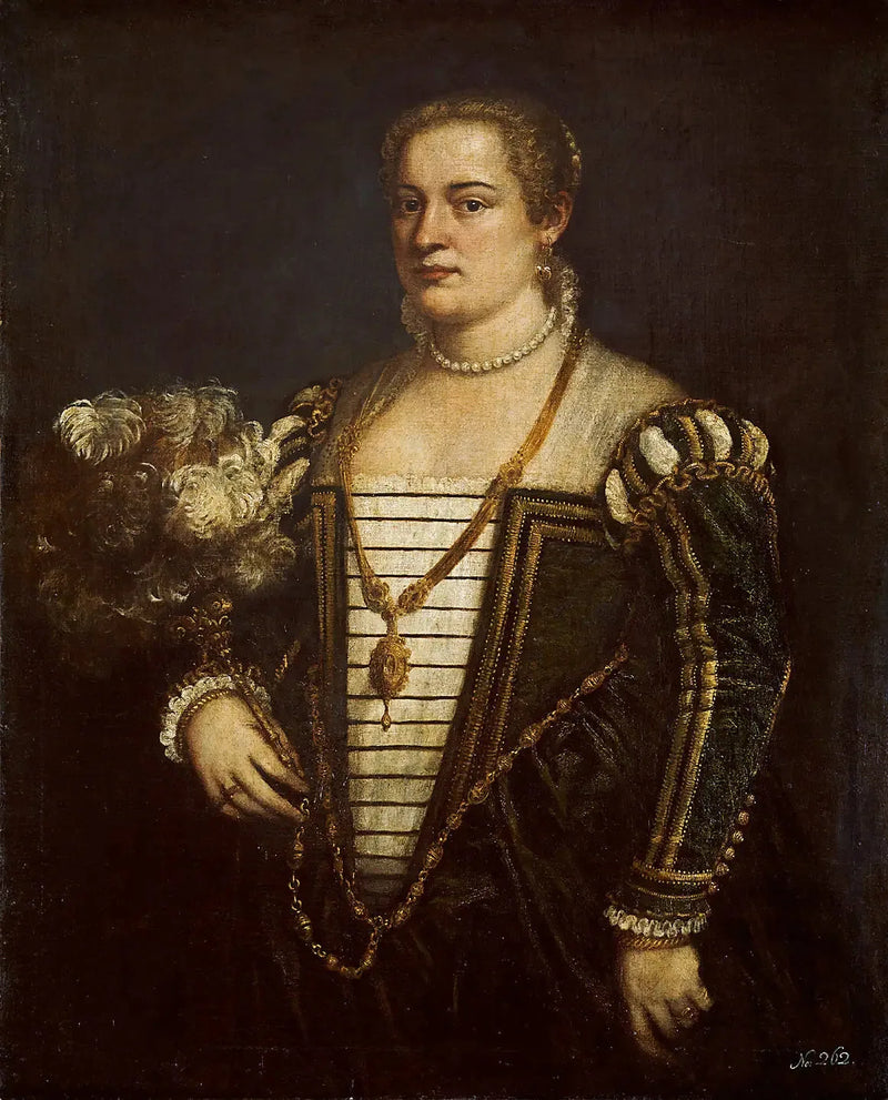 Portret van de dochter van de kunstenaar, Lavinia - Titiaan