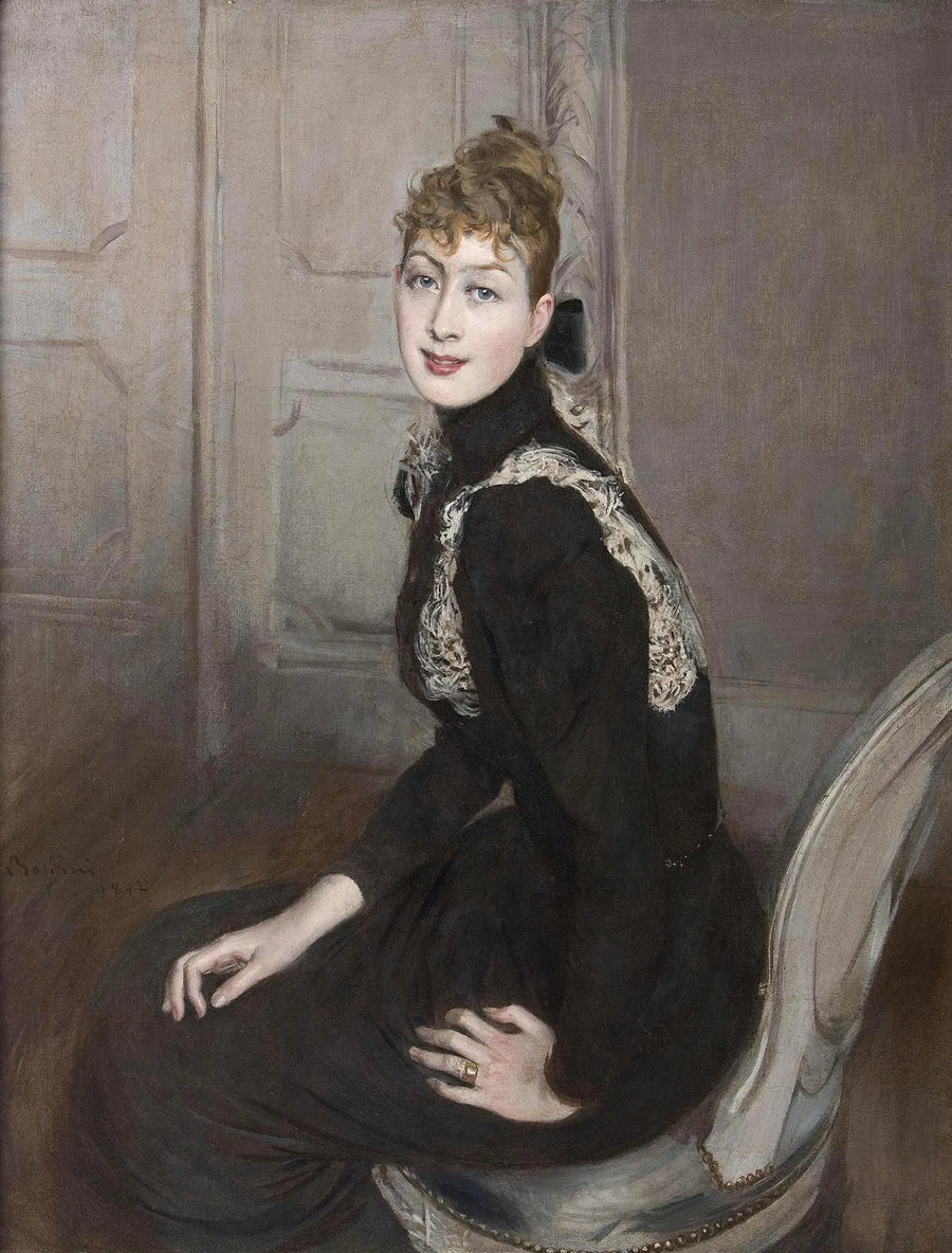 Portret van de markiezin Franzoni - Giovanni Boldini