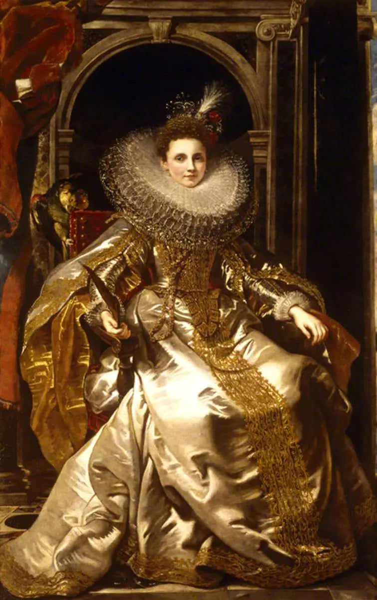 Portret van de markiezin Maria Serra Pallavicino - Peter Paul Rubens