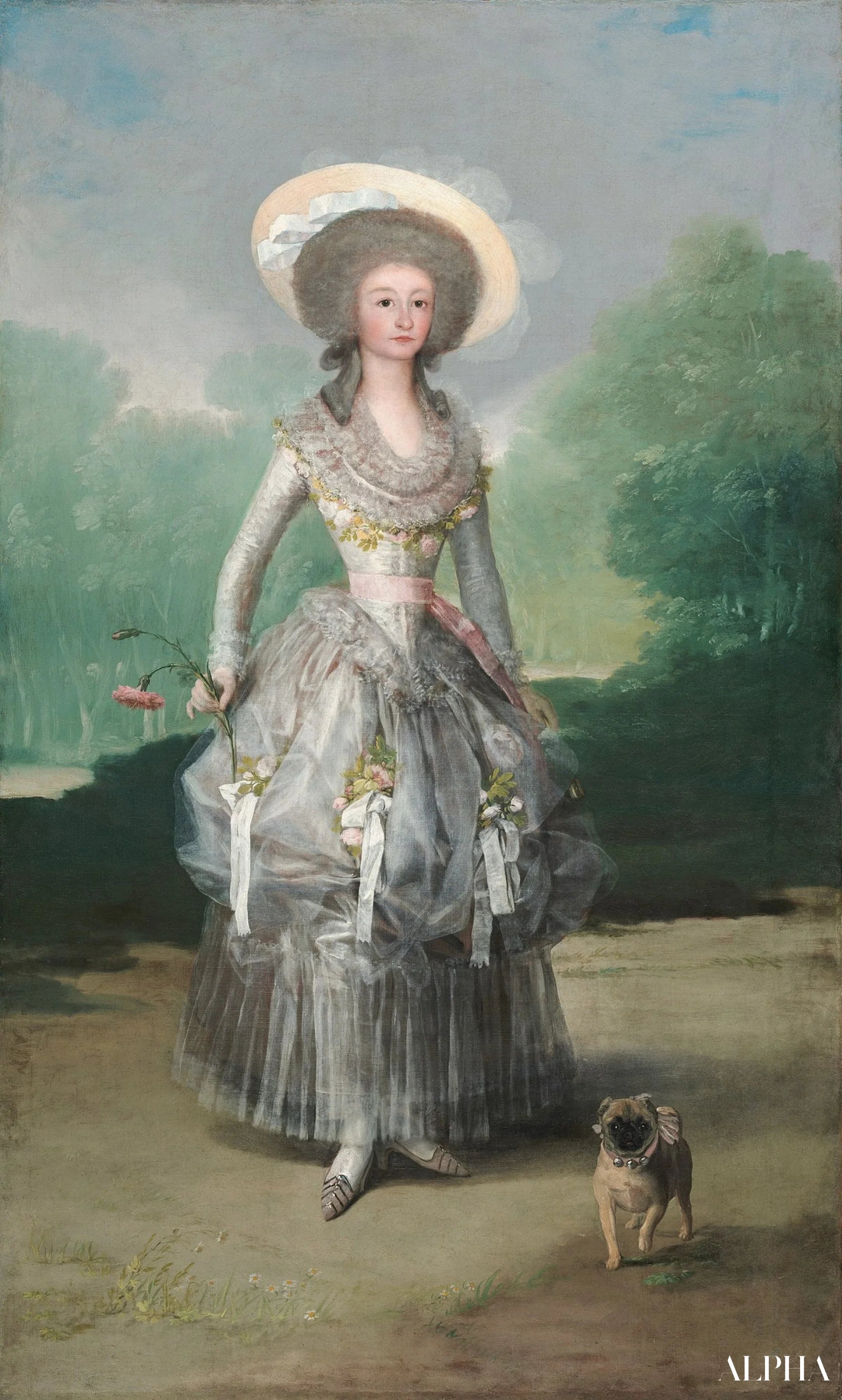 Portret van de markiezin van Pontejos - Francisco de Goya - Reproducties van schilderijen en hoogwaardige schilderijen