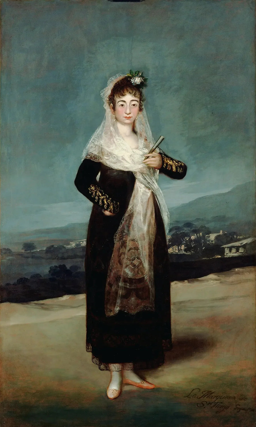Portret van de markiezin van Santiago - Francisco de Goya