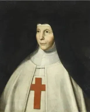 Portret van de Moeder der Engelen Suireau - Philippe de Champaigne