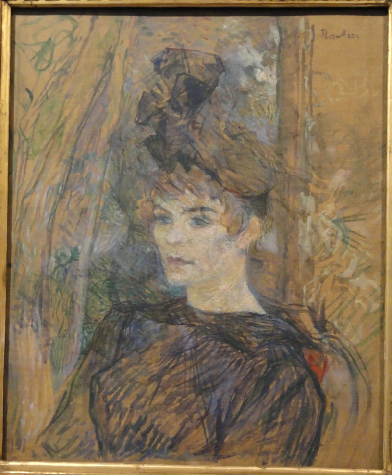 Portret van de Schilderes Suzanne Valadon - Henri de Toulouse-Lautrec