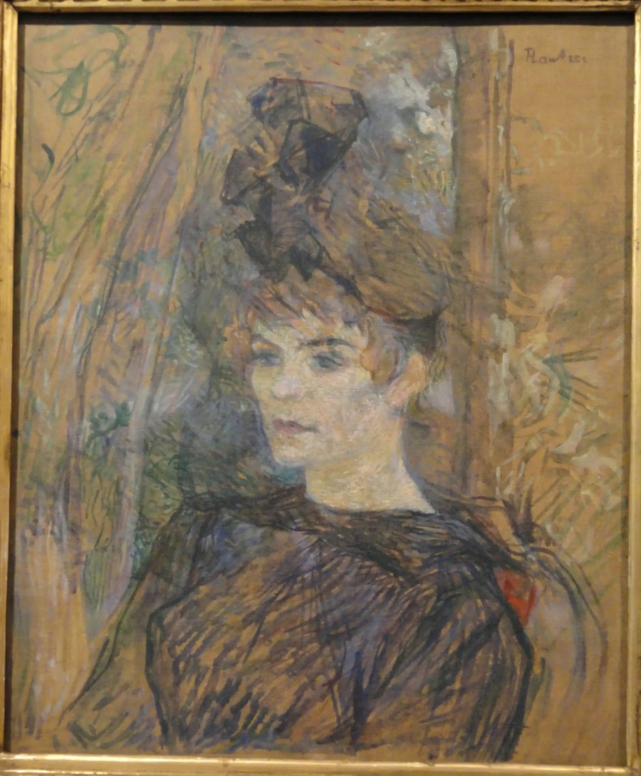 Portret van de Schilderes Suzanne Valadon - Henri de Toulouse-Lautrec