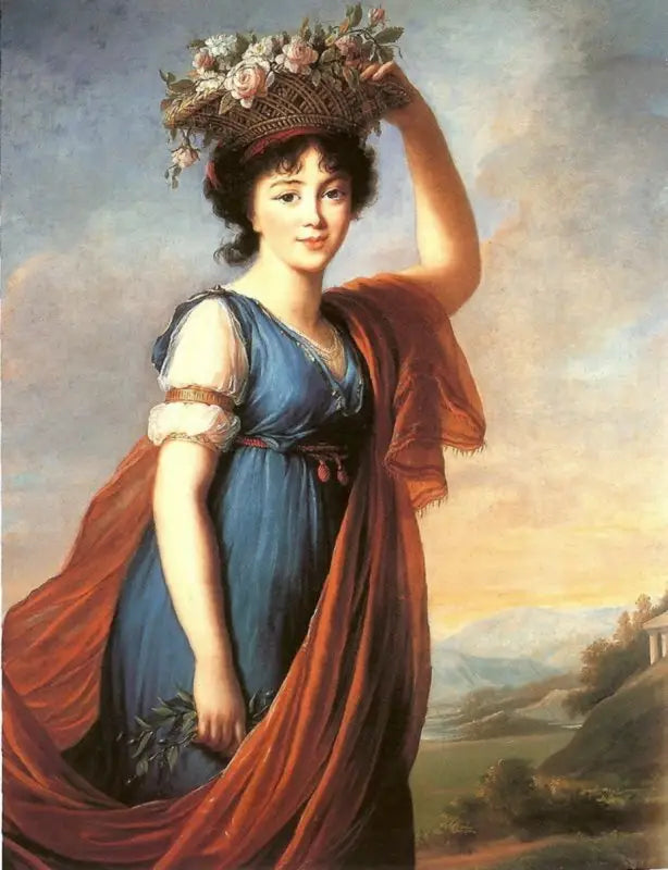 Portret van prinses Eudocia Ivanovna Galitzine, geboren Izmailov, in Flora - Élisabeth Vigée Le Brun

Source:
Portrait de la princesse Eudocia Ivanovna Galitzine, née Izmailov, en Flore - Élisabeth Vigée Le Brun