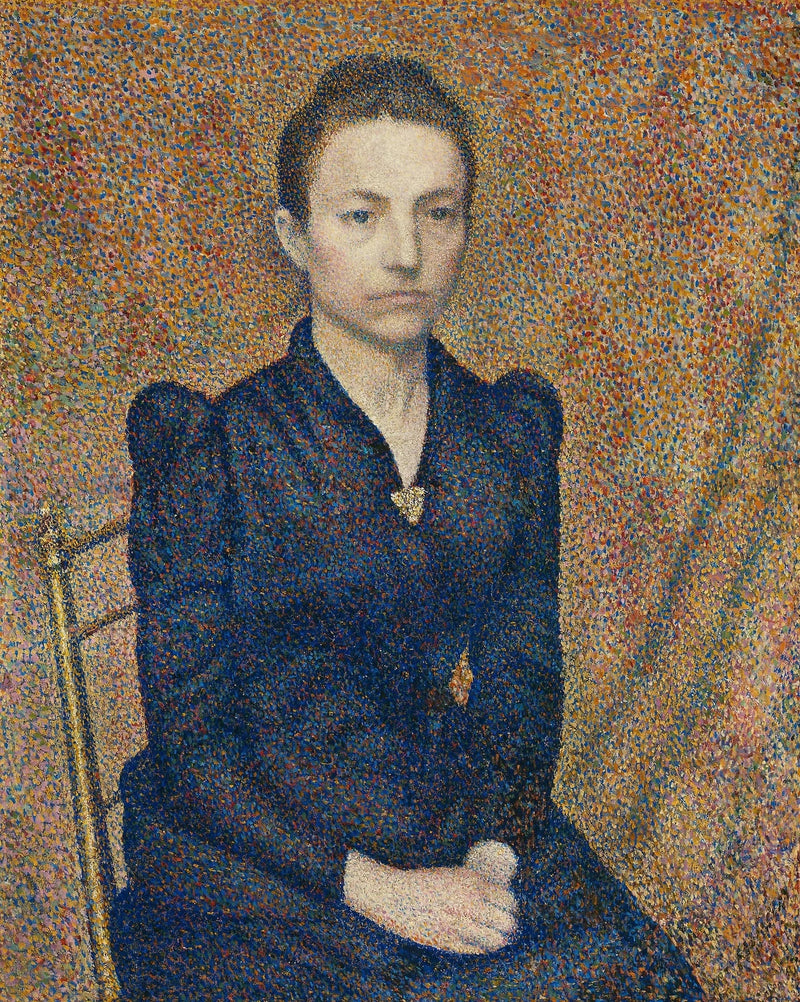 Portret van de zus van de kunstenaar - Georges Lemmen