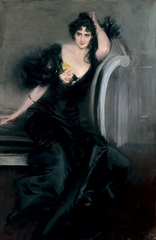 Portret van Lady Colin Campbell, geboren Gertrude Elisabeth Blood - Giovanni Boldini