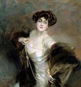 Portret van Lady Diaz Albertini - Giovanni Boldini