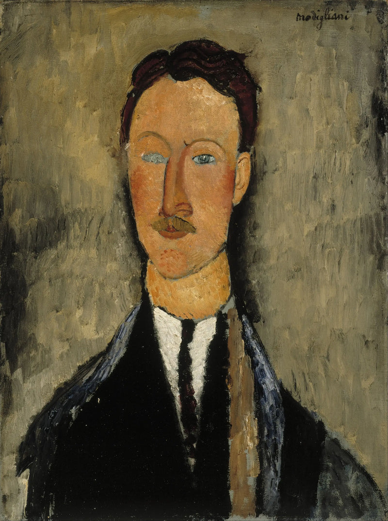 Portret van de kunstenaar Léopold Survage - Amedeo Modigliani