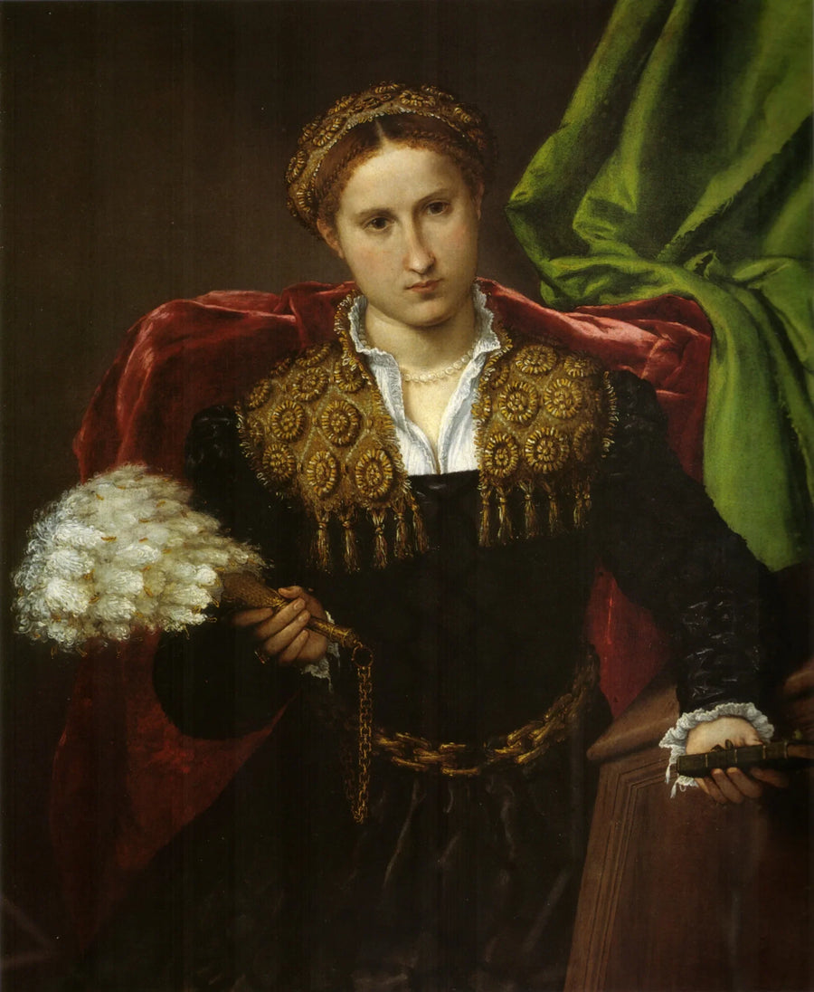 Portret van Laura da Pola - Lorenzo Lotto