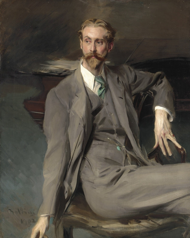 Portret van Lawrence Alexander Harrison - Giovanni Boldini