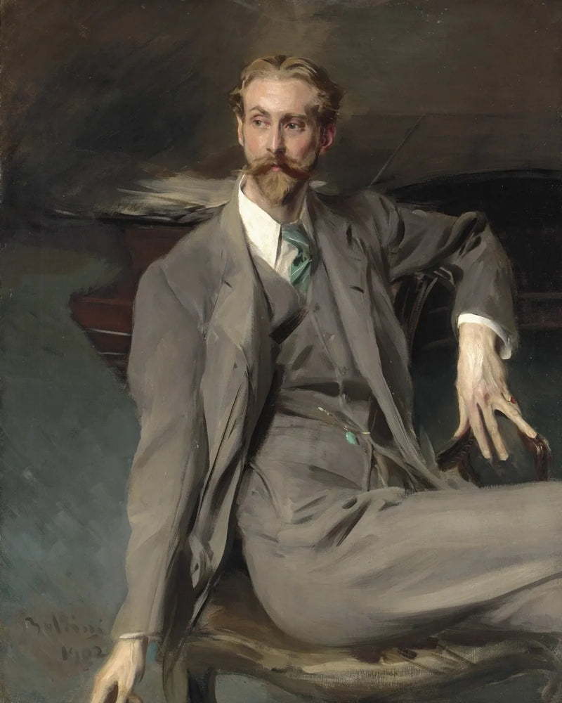 Portret van Lawrence Alexander Harrison - Giovanni Boldini