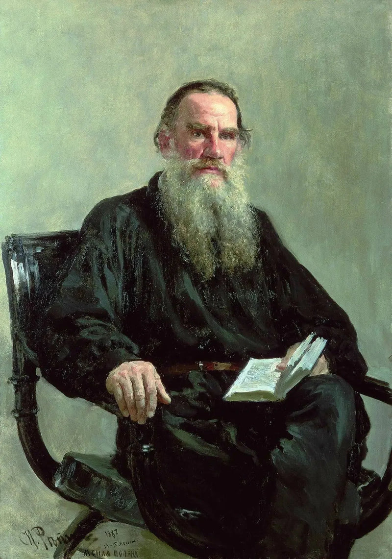 Portret van Leo Tolstoj - Ilya Repin