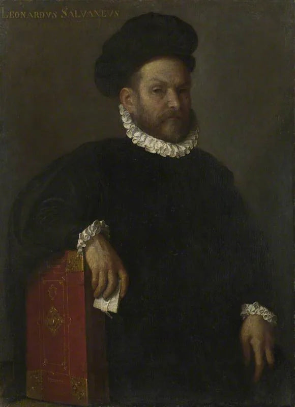 Portret van Leonardo Salvagno (?) - Giovanni Battista Moroni
