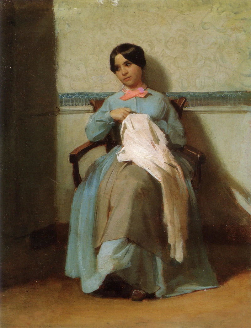Portret van Léonie Bouguereau, nicht van de kunstenaar - Bouguereau