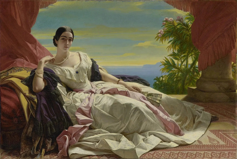 Portret van Léonilla, prinses van Sayn-Wittgenstein-Sayn - Franz Xaver Winterhalter

Source:
Portrait de Léonilla, princesse de Sayn-Wittgenstein-Sayn - Franz Xaver Winterhalter
