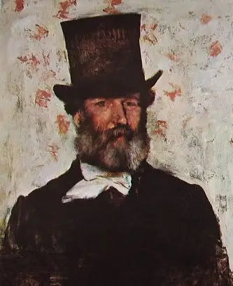Portret van Léopold Levert - Edgar Degas