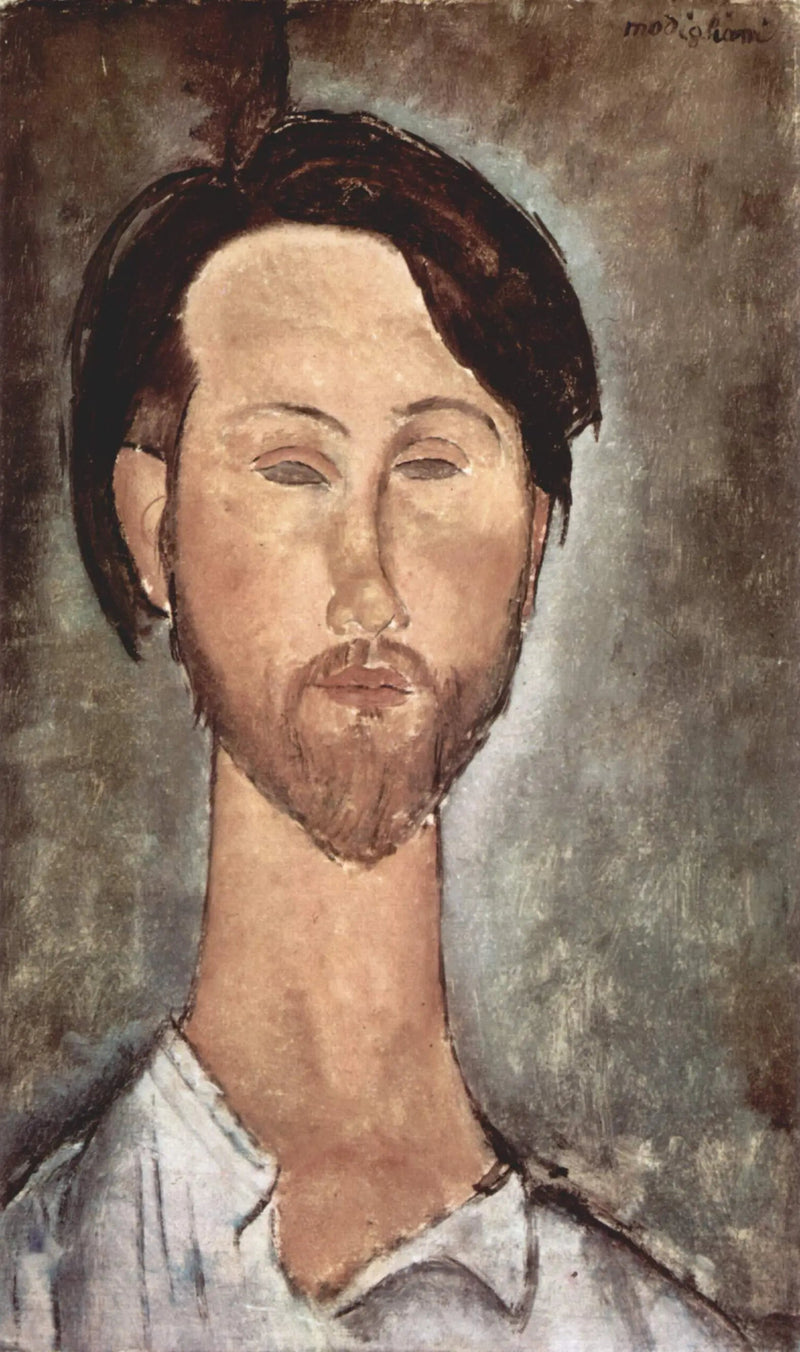 Portret van Léopold Zborowski - Amedeo Modigliani