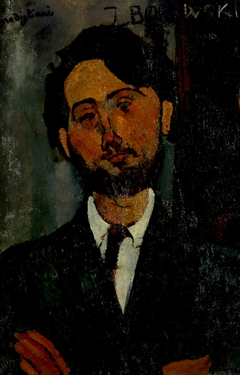 Portret van Léopold Zborowski - Amedeo Modigliani