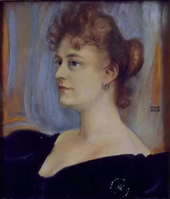 Portret van Lillian Sanderson - Franz Von Stuck