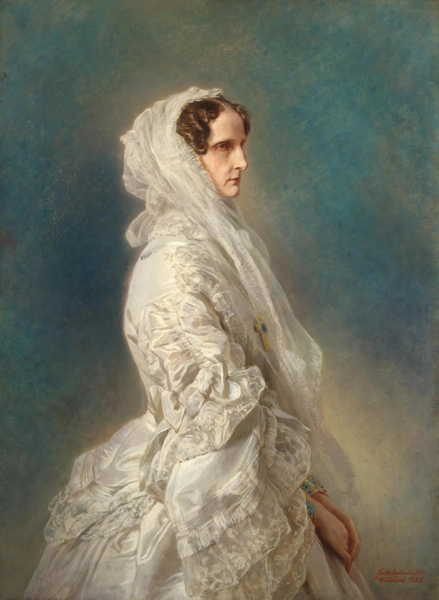 Portrait de l’impératrice Alexandra Fiodorovna - Franz Xaver Winterhalter - Alpha Reproduction