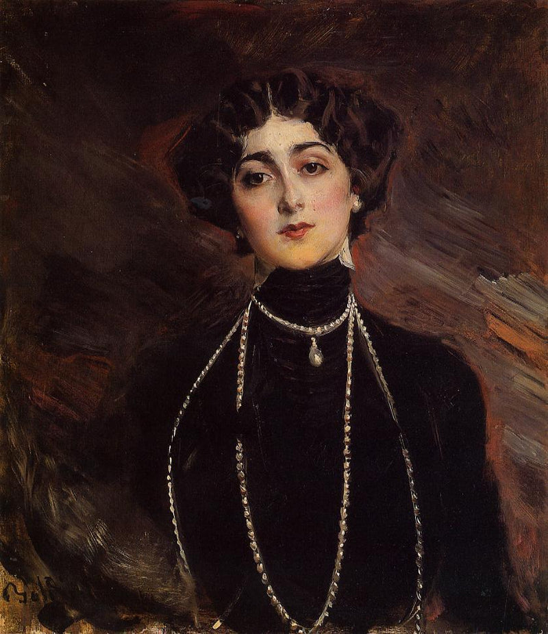 Portret van Lina Cavalieri - Giovanni Boldini