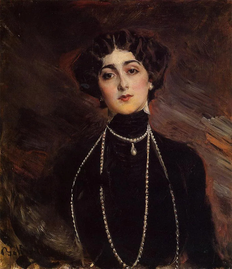 Portret van Lina Cavalieri - Giovanni Boldini