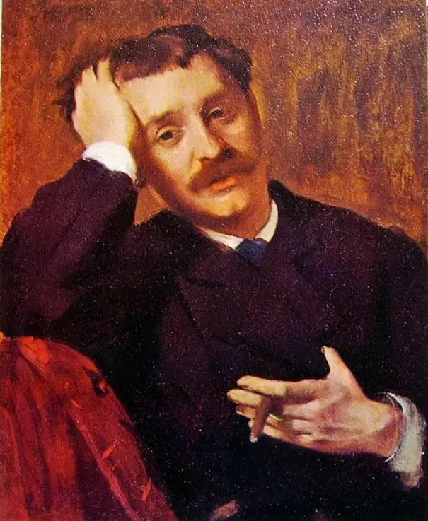 Portret van Lorenzo Pagans - Edgar Degas