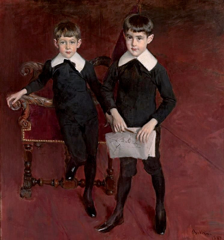 Portret van Louis en Pedro Subercaseaux - Giovanni Boldini