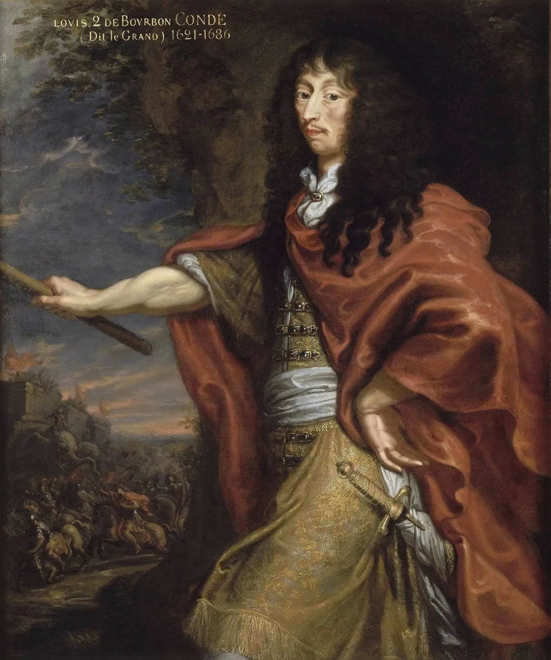 Portret van Lodewijk II, prins van Bourbon, bijgenaamd de Grote Condé - Juste d'Egmont