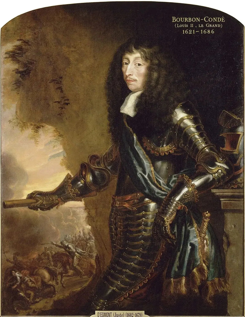 Portret van Lodewijk II, prins van Bourbon, bijgenaamd de Grote Condé - Juste d'Egmont