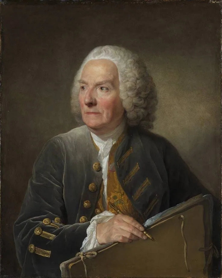 Portret van Louis de Sylvestre - Jean-Baptiste Greuze