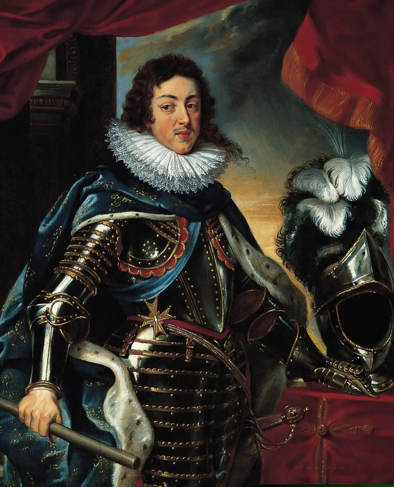 Portret van Lodewijk XIII in harnas - Peter Paul Rubens