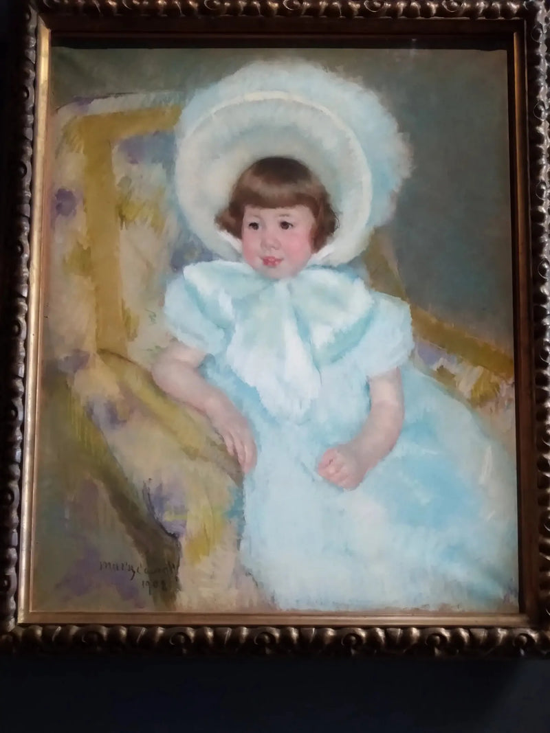 Portret van Louise-Aurore Villeboeuf als kind - Mary Cassatt