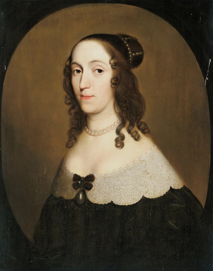 Portret van Louise Christina (1606-1669), gravin van Solms-Braunfels - Gerrit van Honthorst