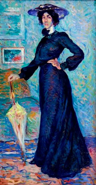 Portret van Lucie Cousturier - Maximilien Luce
