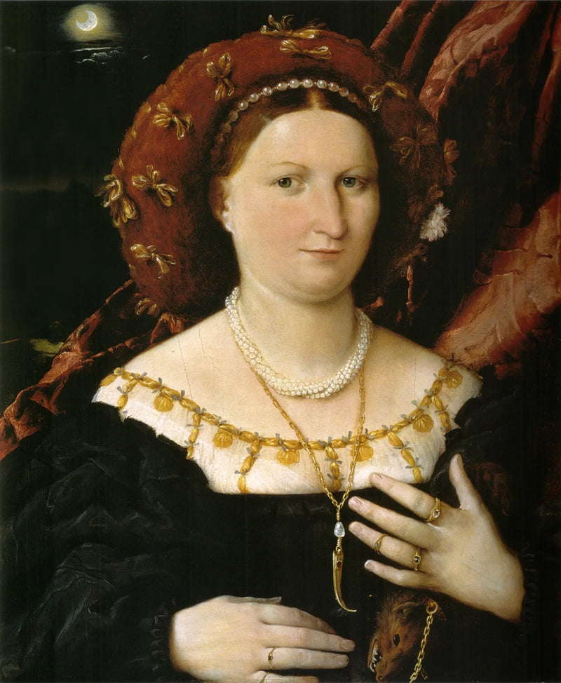 Portret van Lucina Brembati - Lorenzo Lotto