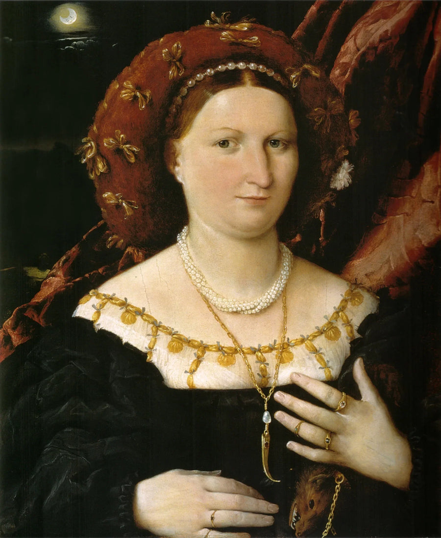 Portret van Lucina Brembati - Lorenzo Lotto