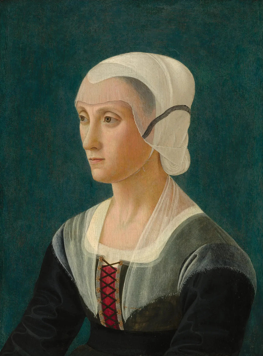 Portret van Lucrezia Tornabuoni - Domenico Ghirlandaio