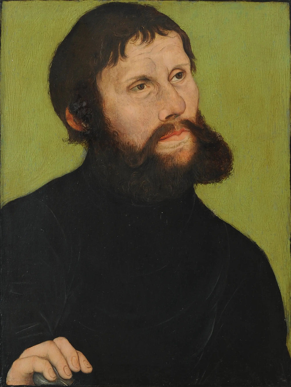 Portrait de Luther en Junker Jörg - Lucas Cranach the Elder image 1 reproduction artisanale de tableau