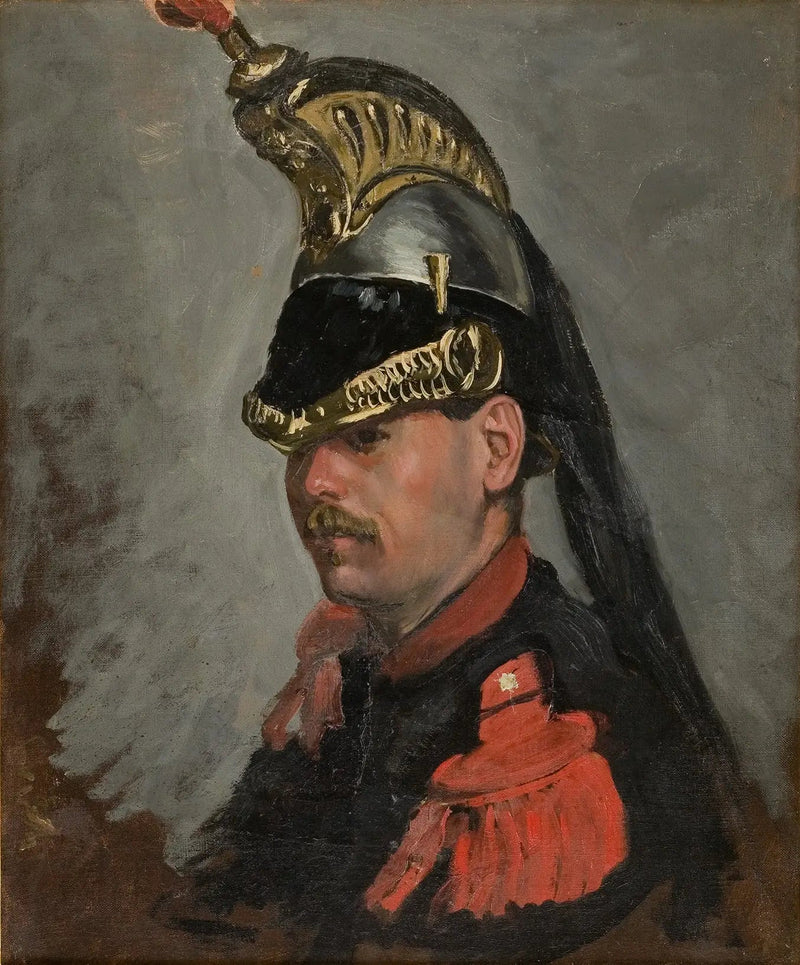 Portret van de heer Alphonse Tissié als pantserdrager - Frédéric Bazille