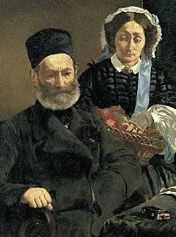 Portret van de heer en mevrouw Auguste Manet - Édouard Manet