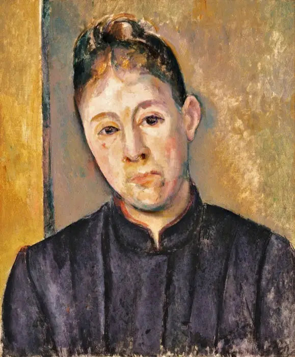 Portret van Madame Cézanne - Paul Cézanne
