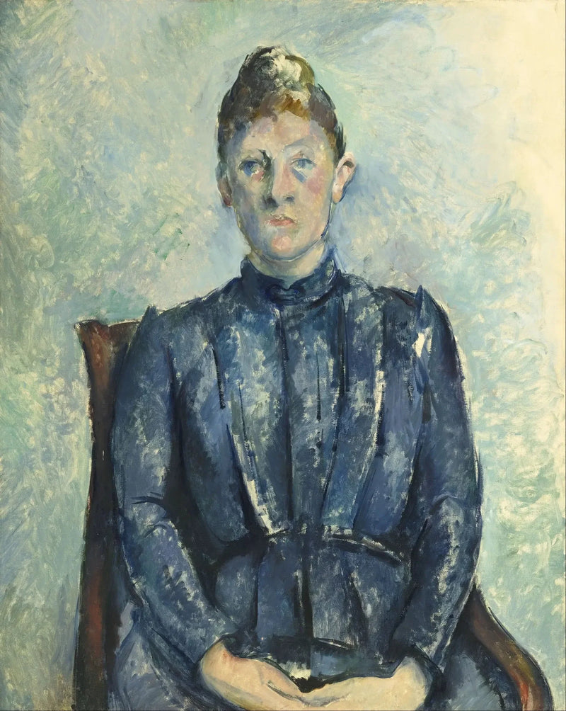 Portret van Madame Cézanne - Paul Cézanne