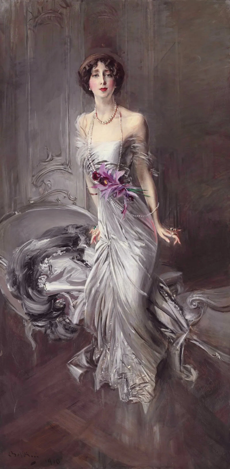 Portret van Madame Doyen - Giovanni Boldini