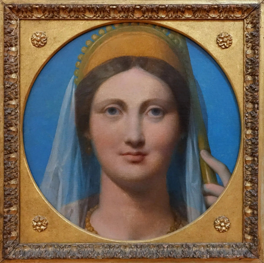 Portret van Madame Jacques Ignace Hittorf en Juno - Jean-Auguste-Dominique Ingres
