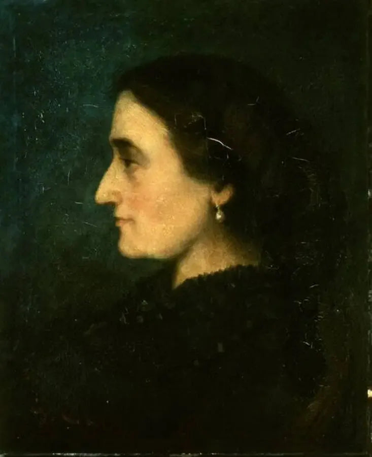 Portret van mevrouw Jolicler in profiel - Gustave Courbet